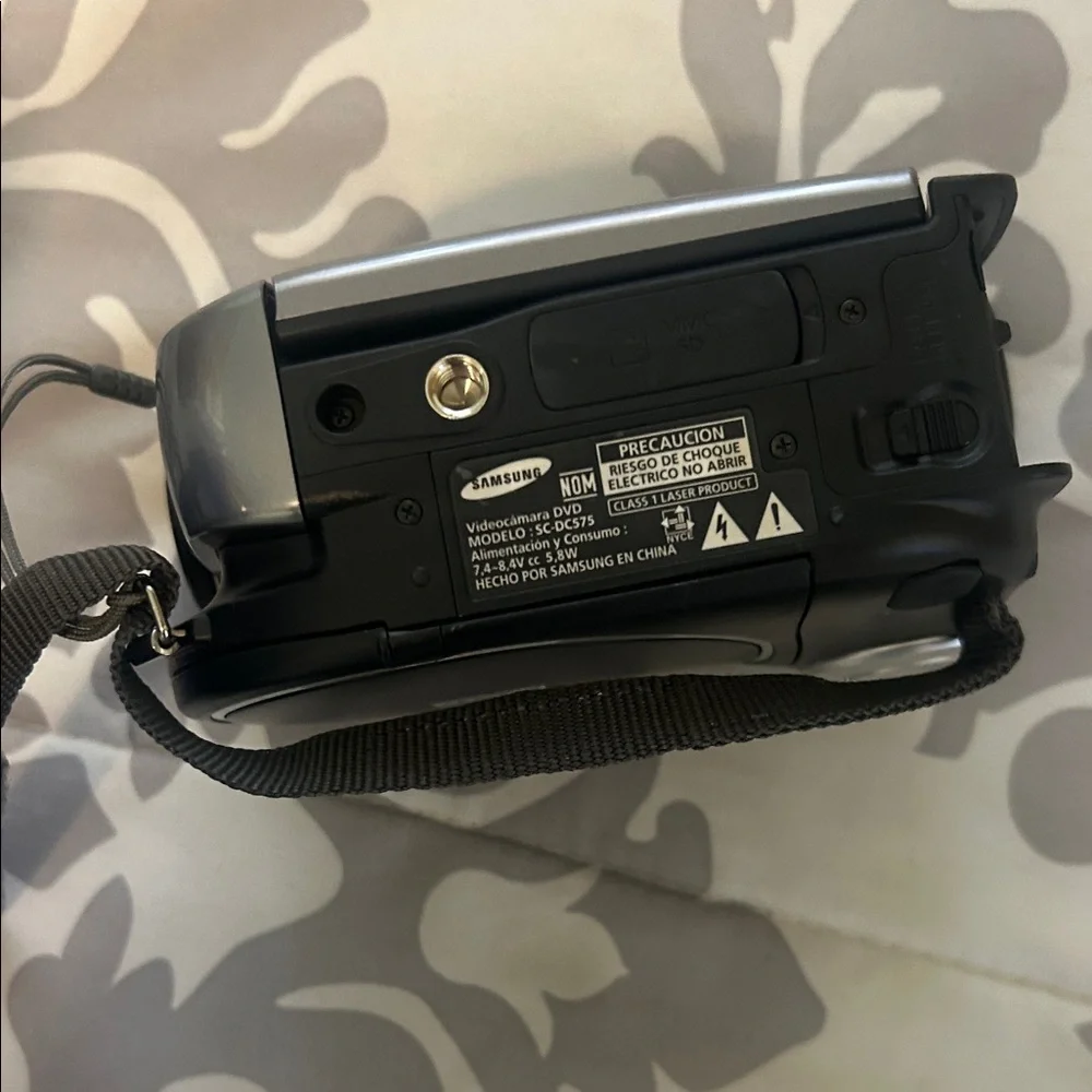 Samsung Silver and Black Camcorder